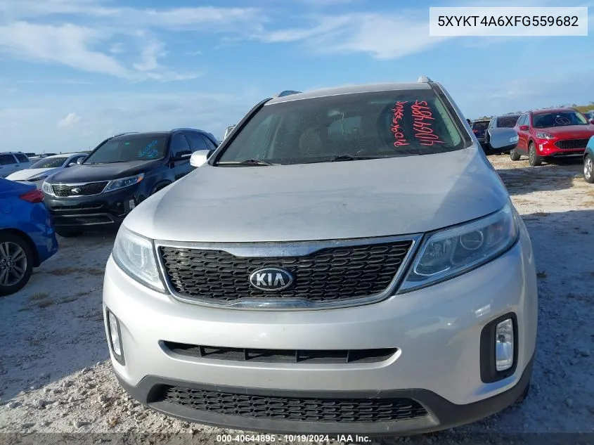 2015 Kia Sorento Lx VIN: 5XYKT4A6XFG559682 Lot: 40644895