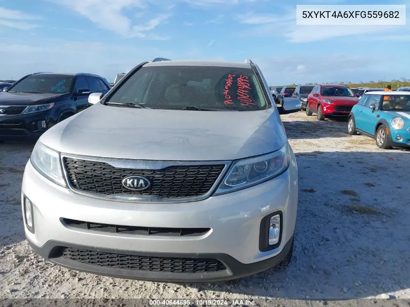 2015 Kia Sorento Lx VIN: 5XYKT4A6XFG559682 Lot: 40644895