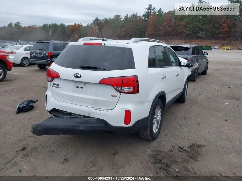 2015 Kia Sorento Lx VIN: 5XYKTDA66FG636399 Lot: 40654291