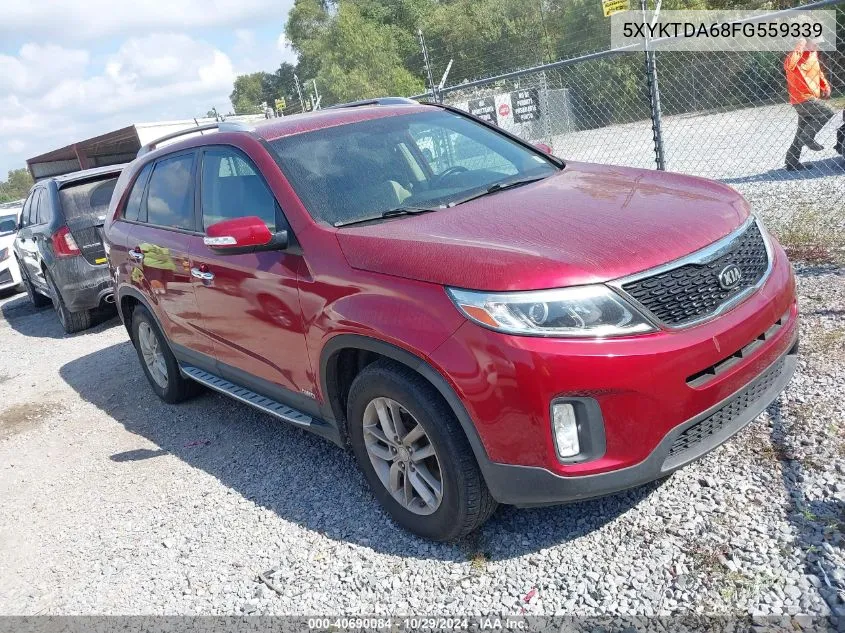 2015 Kia Sorento Lx VIN: 5XYKTDA68FG559339 Lot: 40690084