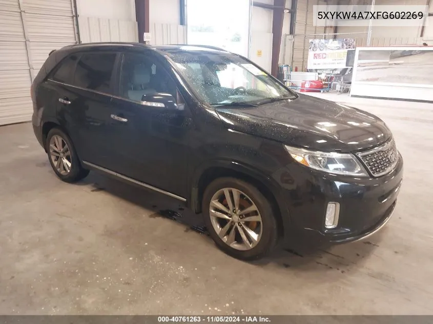 2015 Kia Sorento Limited V6 VIN: 5XYKW4A7XFG602269 Lot: 40761263