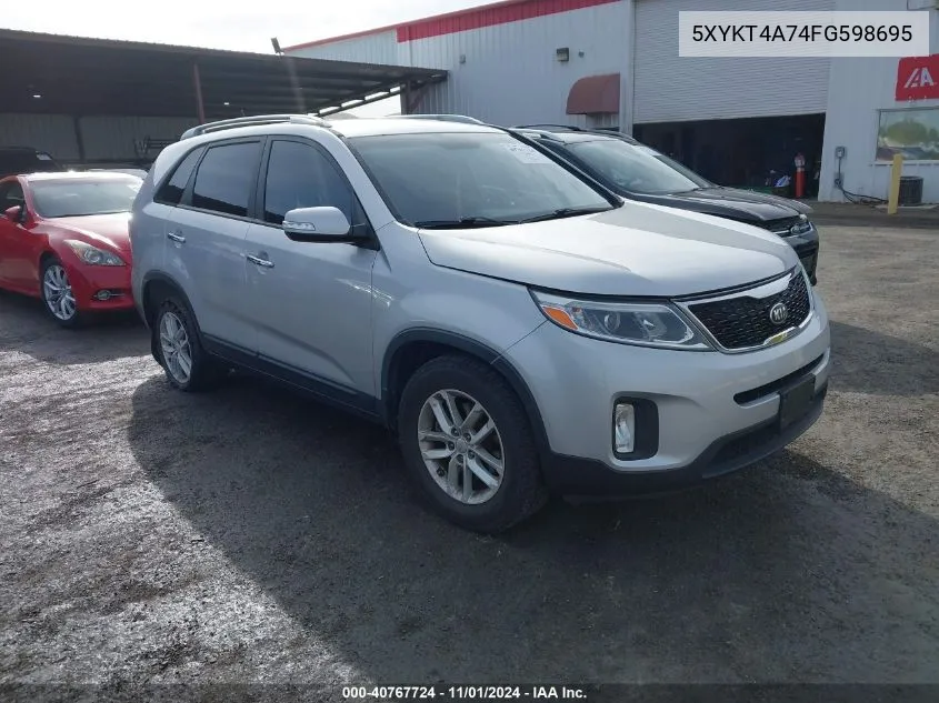 2015 Kia Sorento Lx V6 VIN: 5XYKT4A74FG598695 Lot: 40885159