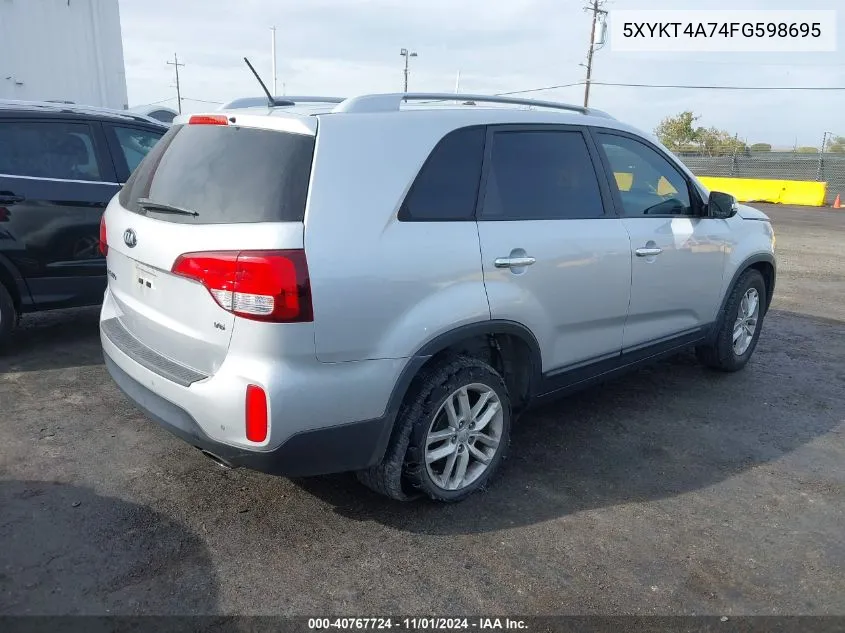 2015 Kia Sorento Lx V6 VIN: 5XYKT4A74FG598695 Lot: 40885159