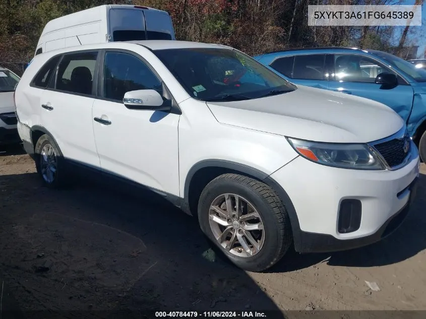 2015 Kia Sorento Lx VIN: 5XYKT3A61FG645389 Lot: 40784479