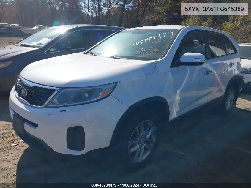 2015 Kia Sorento Lx VIN: 5XYKT3A61FG645389 Lot: 40784479