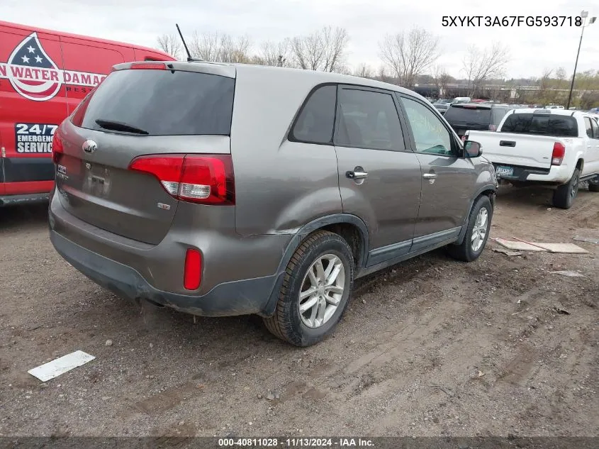 5XYKT3A67FG593718 2015 Kia Sorento Lx