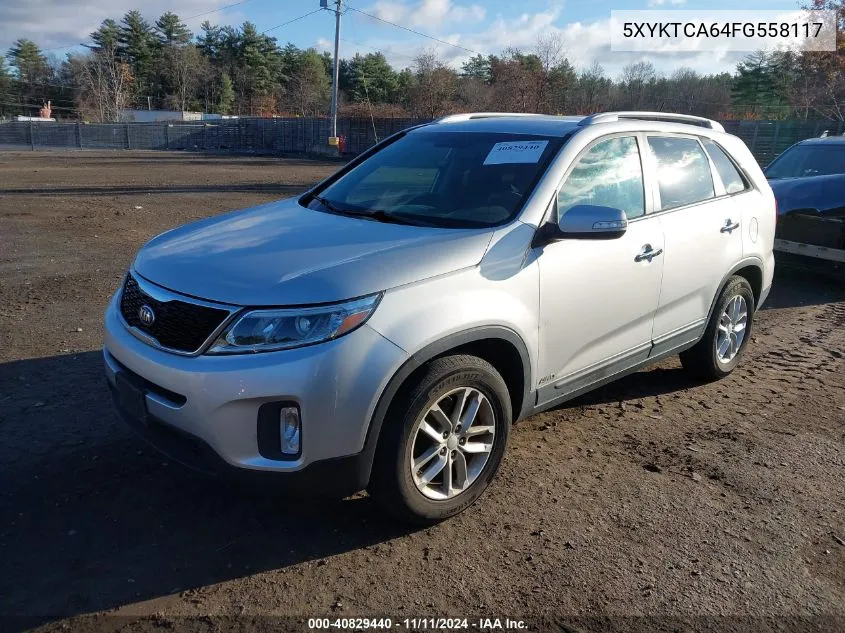 2015 Kia Sorento Lx VIN: 5XYKTCA64FG558117 Lot: 40829440