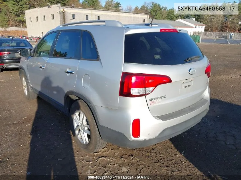 2015 Kia Sorento Lx VIN: 5XYKTCA64FG558117 Lot: 40829440