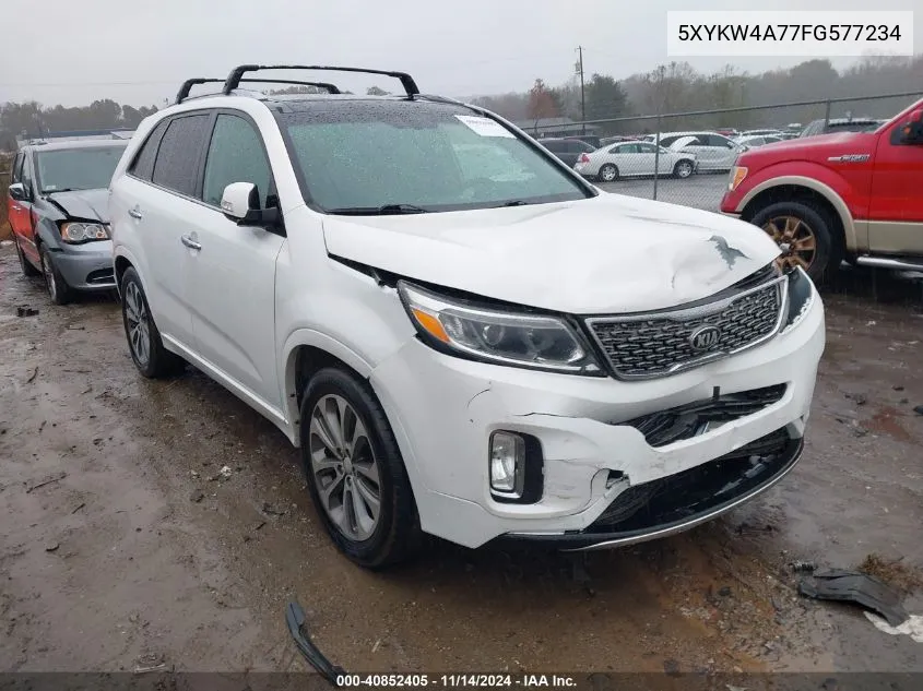 2015 Kia Sorento Sx V6 VIN: 5XYKW4A77FG577234 Lot: 40852405