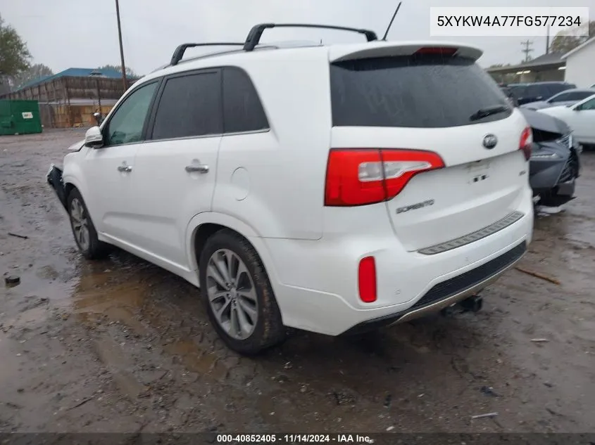 2015 Kia Sorento Sx V6 VIN: 5XYKW4A77FG577234 Lot: 40852405