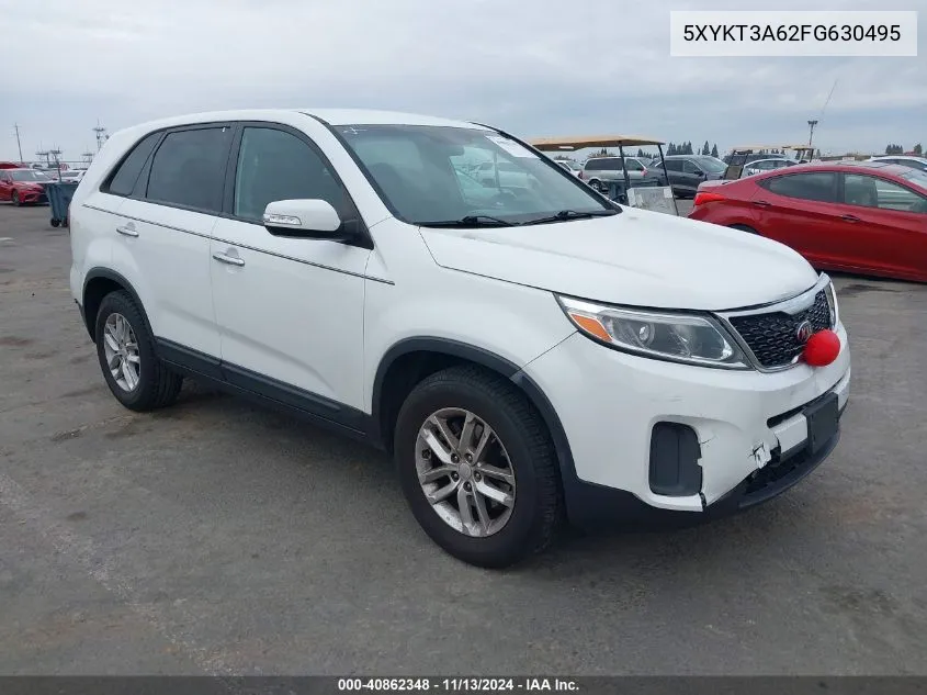 2015 Kia Sorento Lx VIN: 5XYKT3A62FG630495 Lot: 40862348