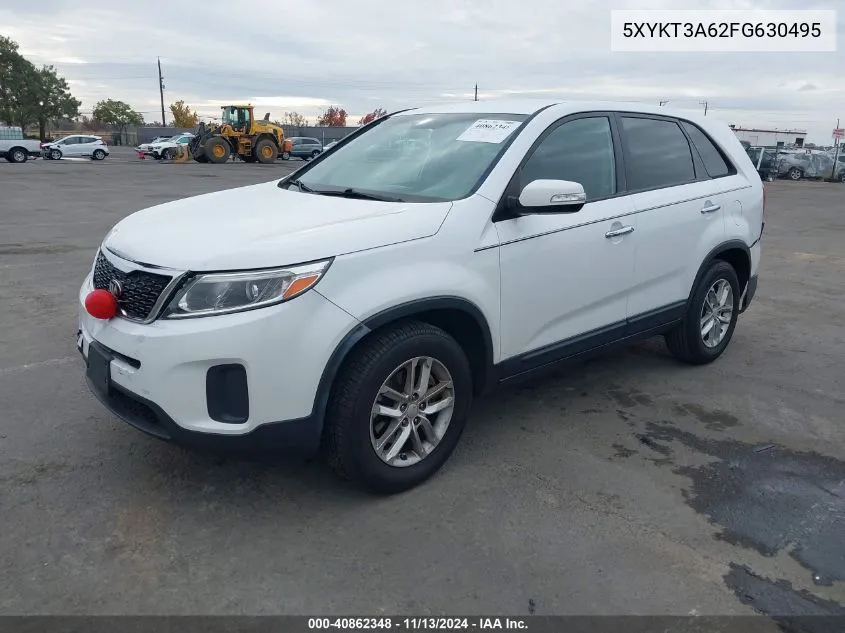 2015 Kia Sorento Lx VIN: 5XYKT3A62FG630495 Lot: 40862348