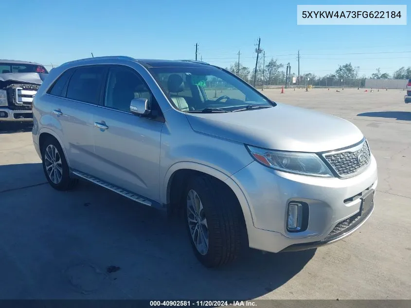 2015 Kia Sorento Sx V6 VIN: 5XYKW4A73FG622184 Lot: 40902581