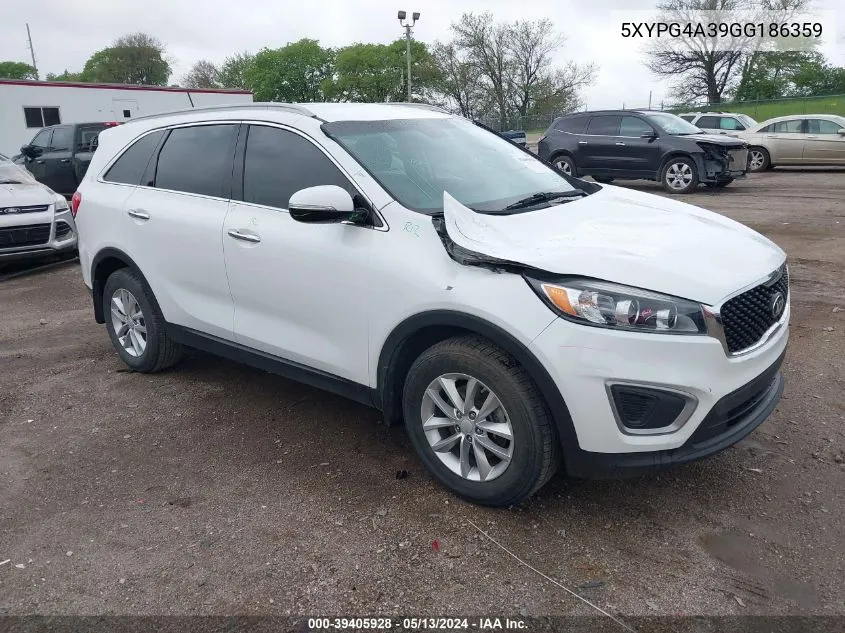 5XYPG4A39GG186359 2016 Kia Sorento 2.4L Lx