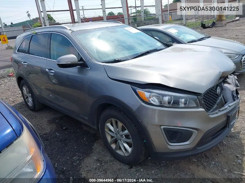 5XYPGDA53GG141225 2016 Kia Sorento 3.3L Lx