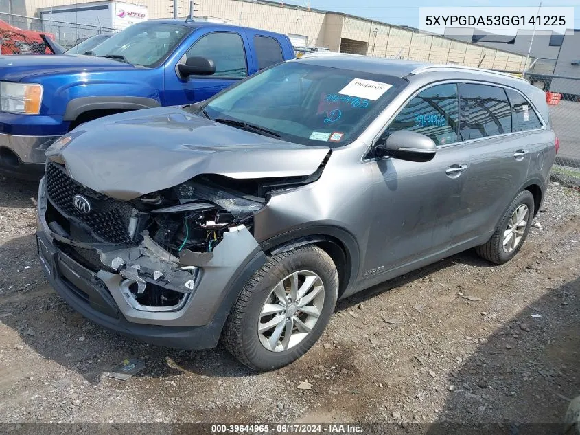 5XYPGDA53GG141225 2016 Kia Sorento 3.3L Lx