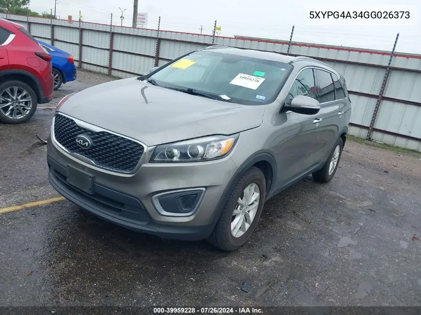 5XYPG4A34GG026373 2016 Kia Sorento Lx/L