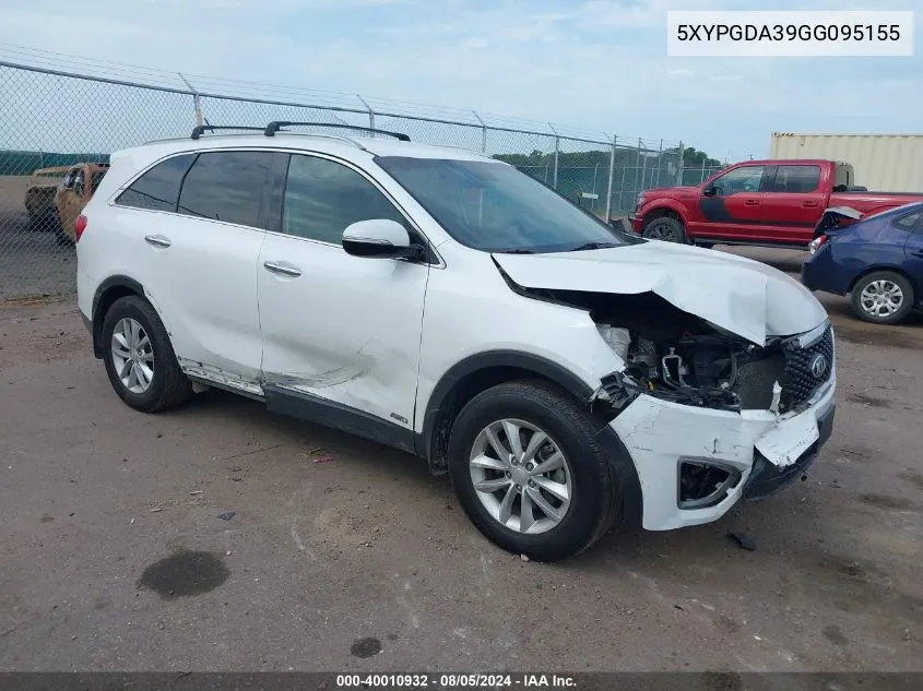 5XYPGDA39GG095155 2016 Kia Sorento 2.4L Lx