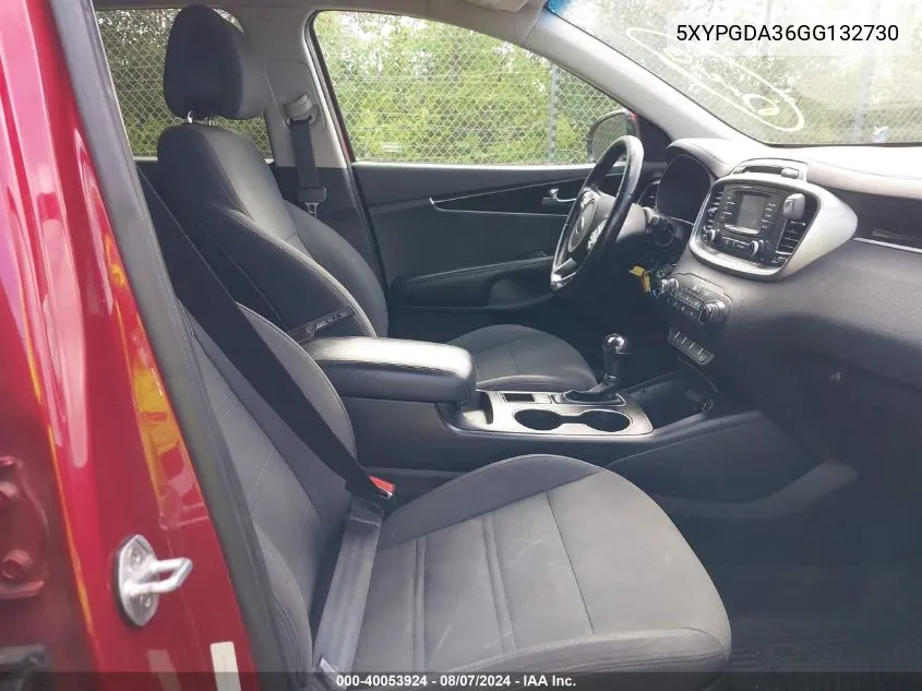 5XYPGDA36GG132730 2016 Kia Sorento 2.4L Lx