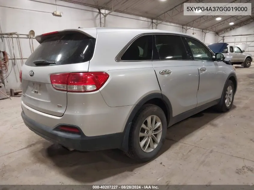 5XYPG4A37GG019000 2016 Kia Sorento 2.4L L