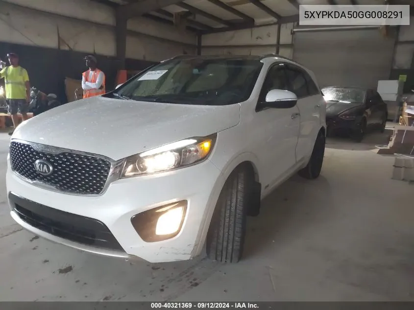 5XYPKDA50GG008291 2016 Kia Sorento Sx/Sx Limited