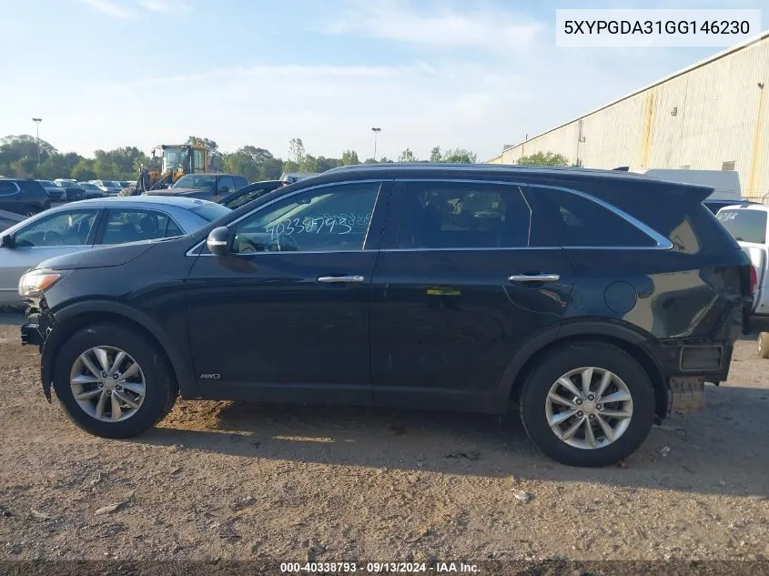 5XYPGDA31GG146230 2016 Kia Sorento Lx/L