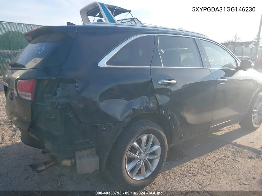 5XYPGDA31GG146230 2016 Kia Sorento Lx/L