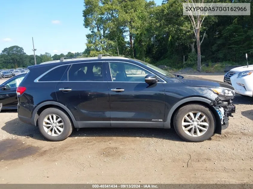 2016 Kia Sorento Lx/L VIN: 5XYPGDA57GG162966 Lot: 40341434