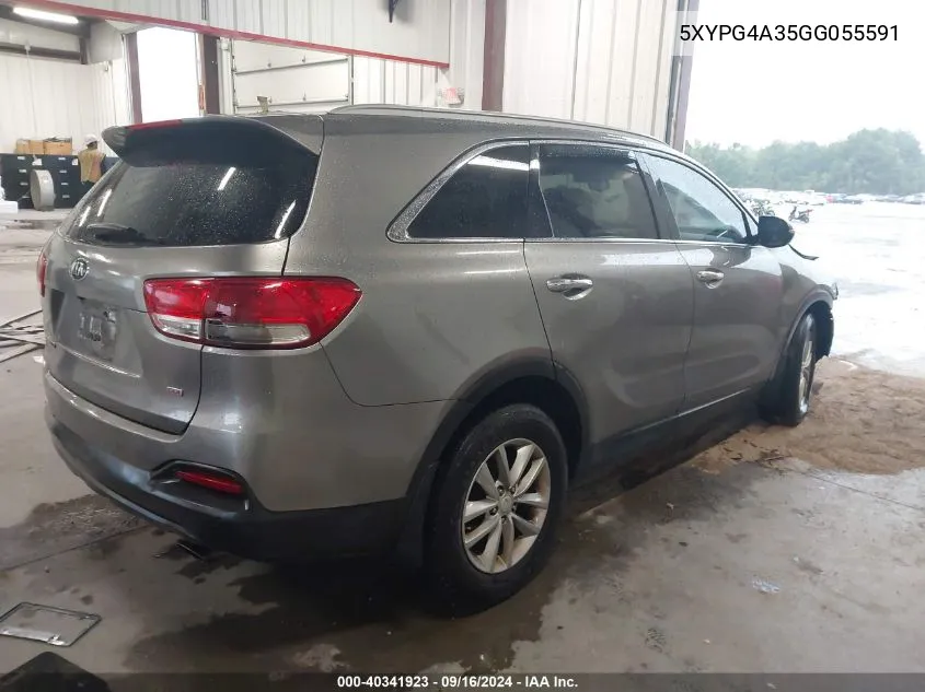 5XYPG4A35GG055591 2016 Kia Sorento 2.4L Lx