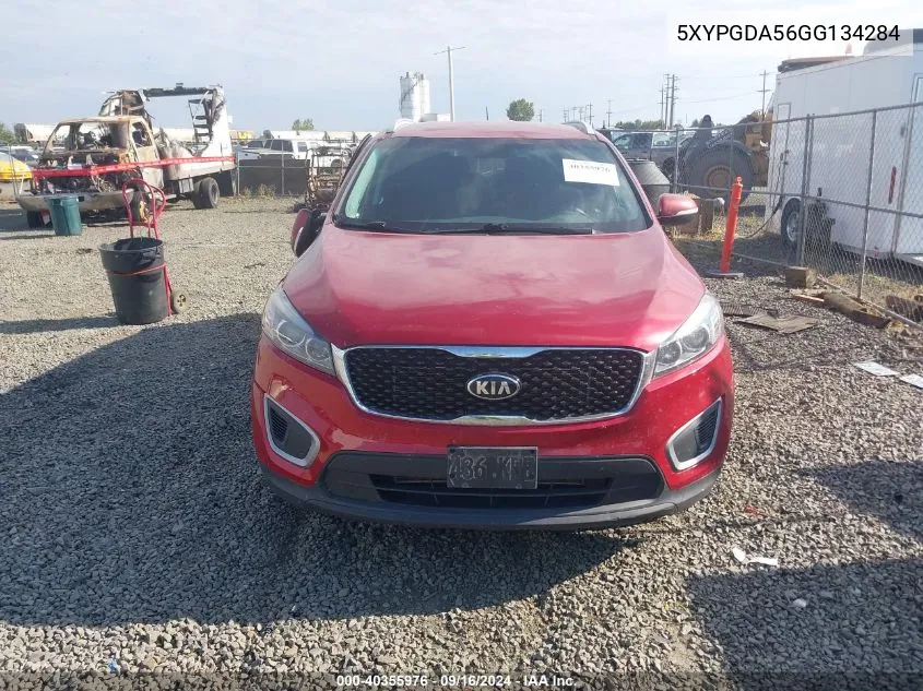 5XYPGDA56GG134284 2016 Kia Sorento 3.3L Lx