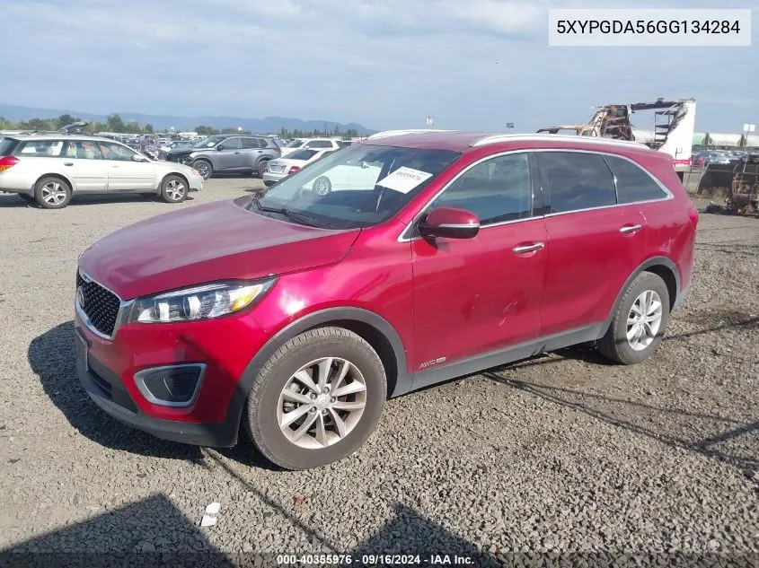 5XYPGDA56GG134284 2016 Kia Sorento 3.3L Lx