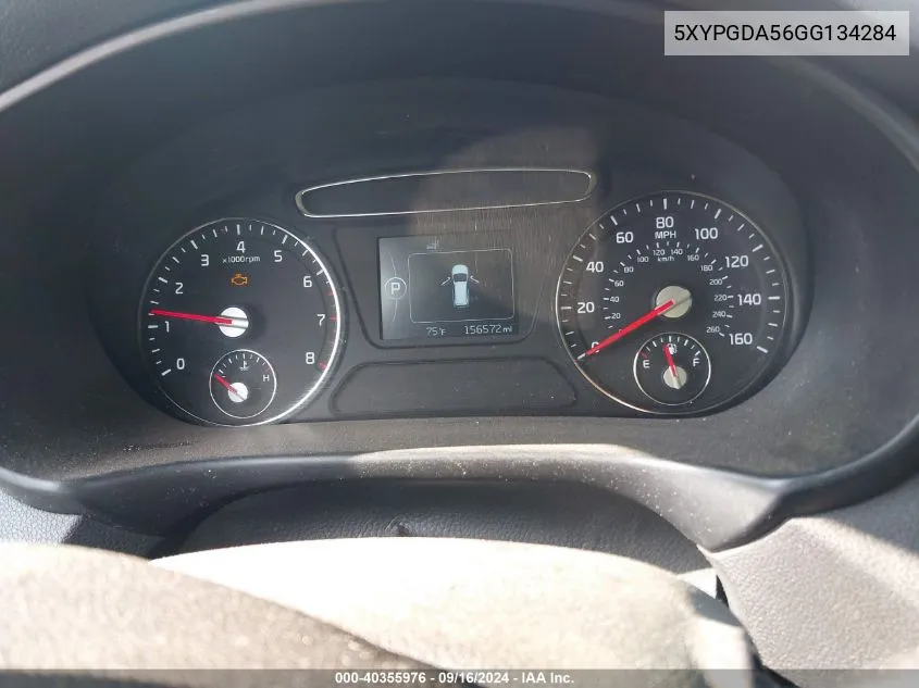 5XYPGDA56GG134284 2016 Kia Sorento 3.3L Lx