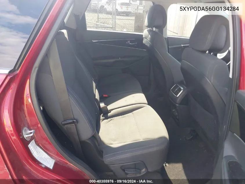 5XYPGDA56GG134284 2016 Kia Sorento 3.3L Lx