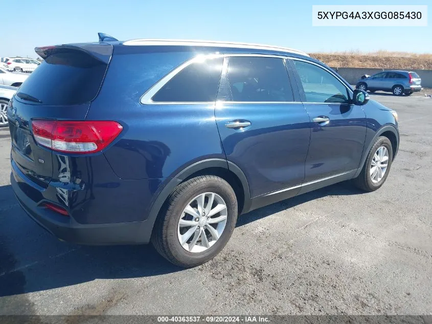 5XYPG4A3XGG085430 2016 Kia Sorento 2.4L L/2.4L Lx