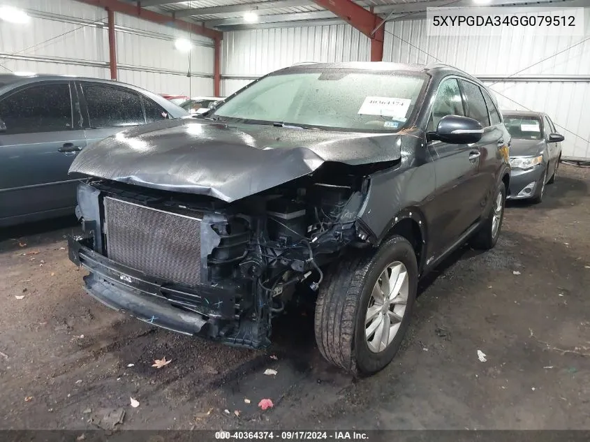 5XYPGDA34GG079512 2016 Kia Sorento Lx/L