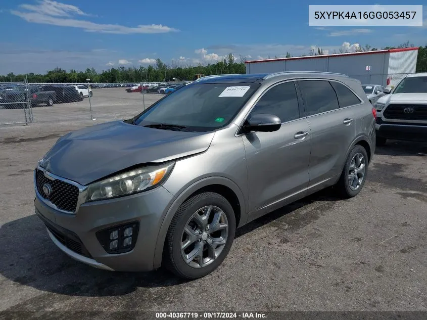 2016 Kia Sorento 2.0T Sxl VIN: 5XYPK4A16GG053457 Lot: 40367719