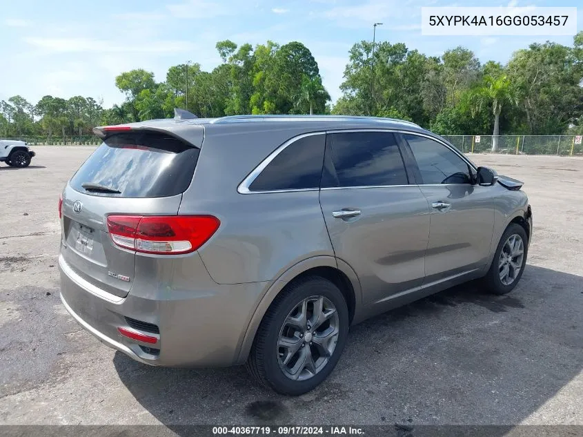 5XYPK4A16GG053457 2016 Kia Sorento 2.0T Sxl