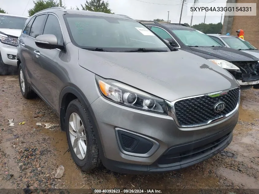 5XYPG4A33GG154331 2016 Kia Sorento Lx/L