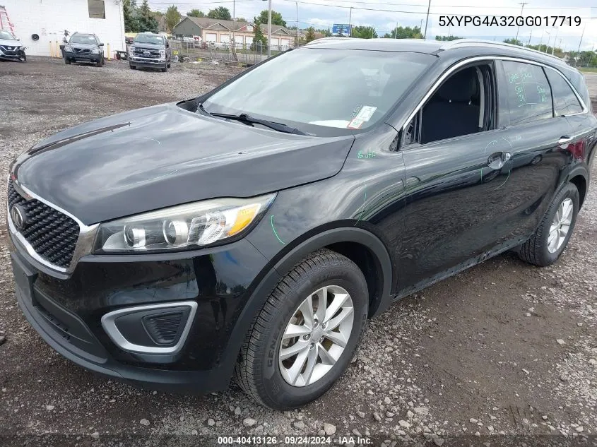 5XYPG4A32GG017719 2016 Kia Sorento 2.4L Lx