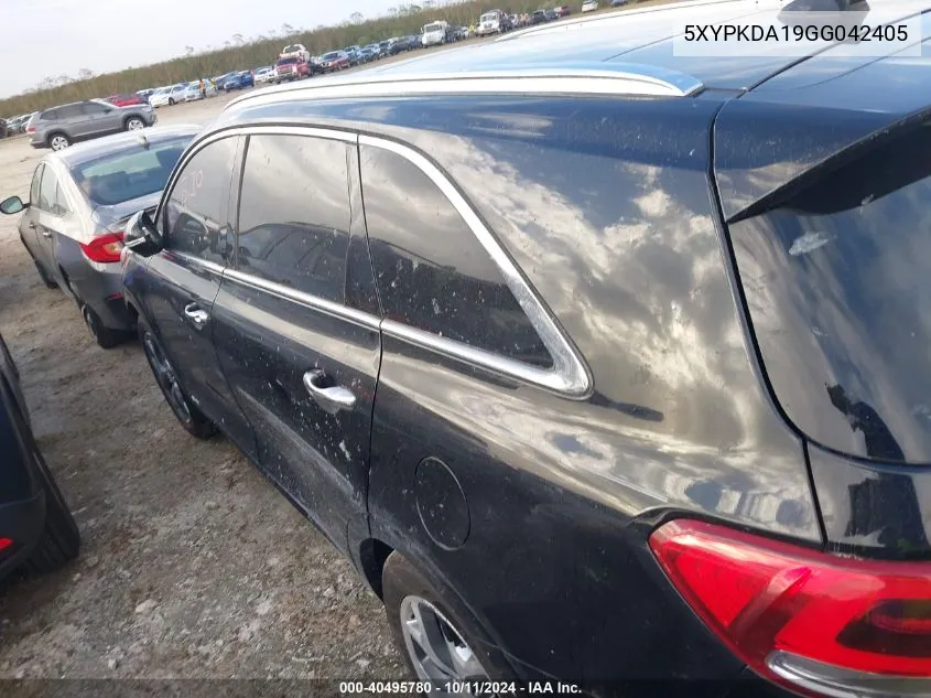 5XYPKDA19GG042405 2016 Kia Sorento Sx/Sx Limited