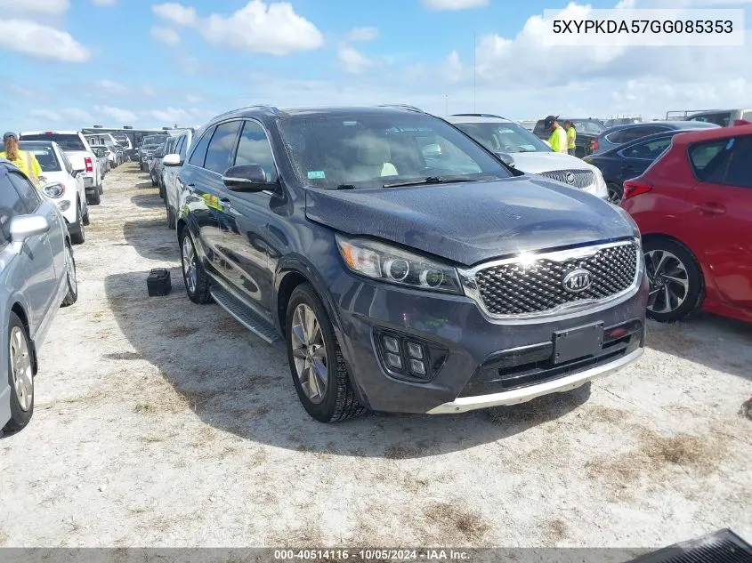 5XYPKDA57GG085353 2016 Kia Sorento Sx/Sx Limited