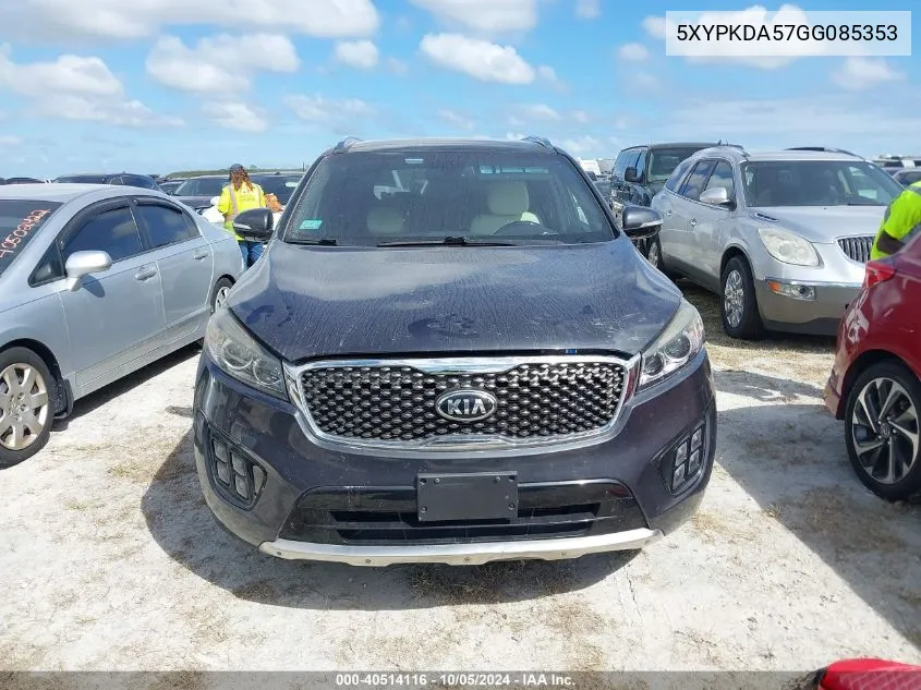 5XYPKDA57GG085353 2016 Kia Sorento Sx/Sx Limited