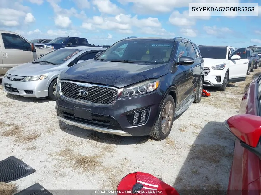 2016 Kia Sorento Sx/Sx Limited VIN: 5XYPKDA57GG085353 Lot: 40514116