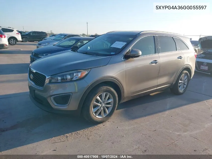 2016 Kia Sorento Lx/L VIN: 5XYPG4A36GG055597 Lot: 40517908