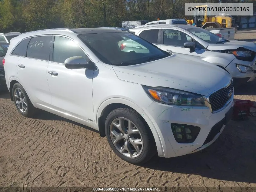 2016 Kia Sorento 2.0T Sxl VIN: 5XYPKDA18GG050169 Lot: 40585038