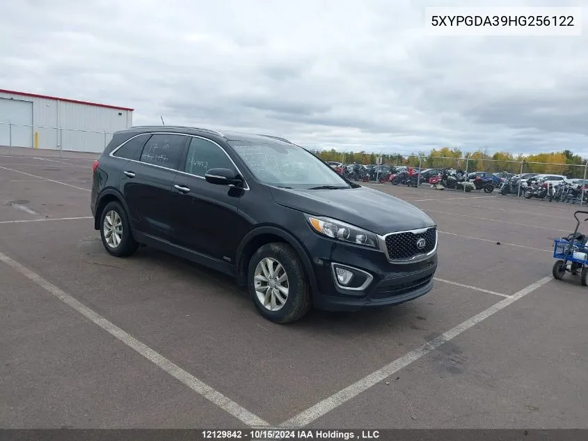 2017 Kia Sorento VIN: 5XYPGDA39HG256122 Lot: 12129842