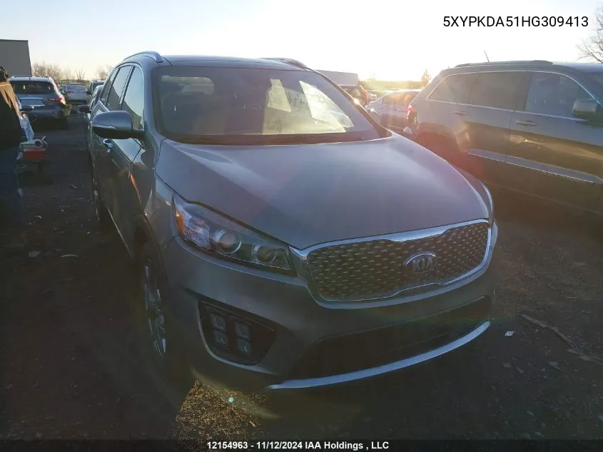 2017 Kia Sorento VIN: 5XYPKDA51HG309413 Lot: 12154963