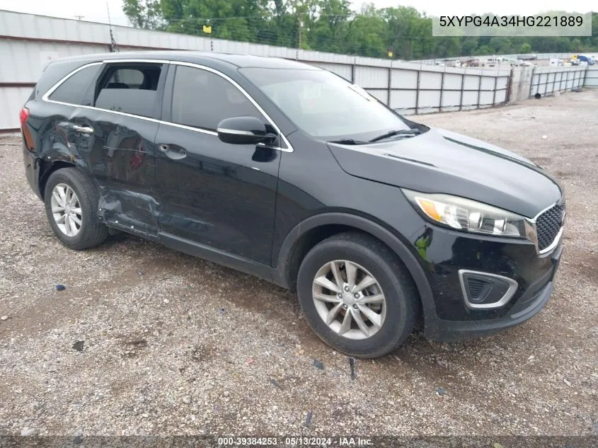 5XYPG4A34HG221889 2017 Kia Sorento 2.4L L