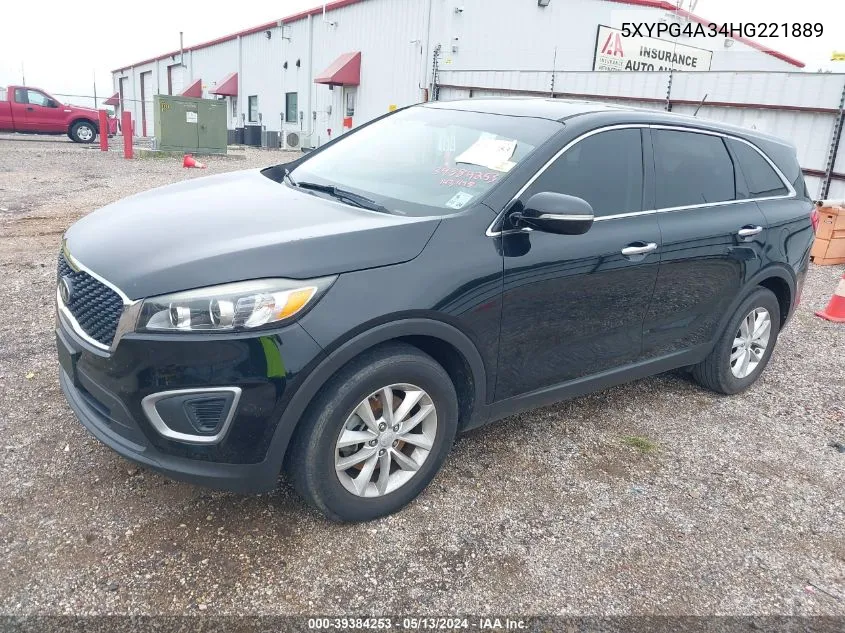 5XYPG4A34HG221889 2017 Kia Sorento 2.4L L