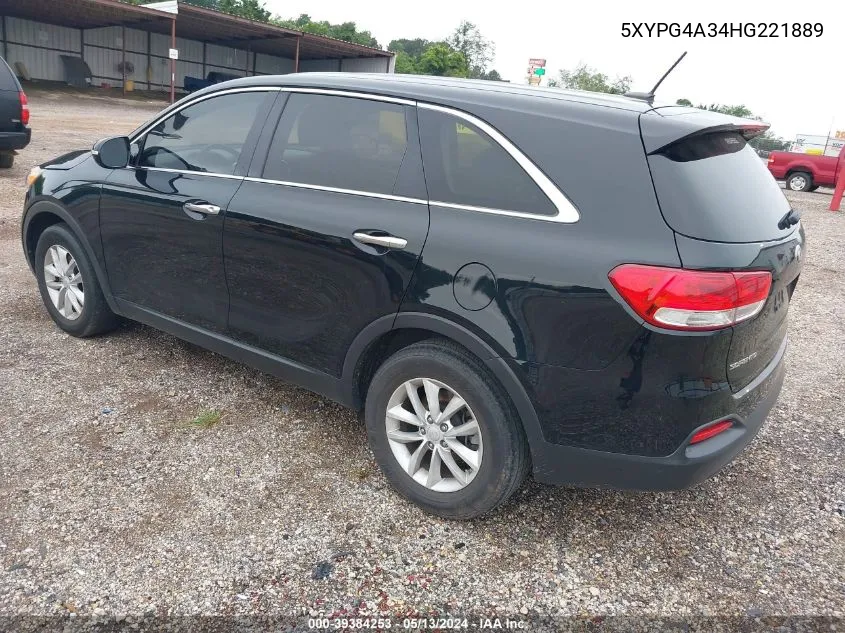 5XYPG4A34HG221889 2017 Kia Sorento 2.4L L